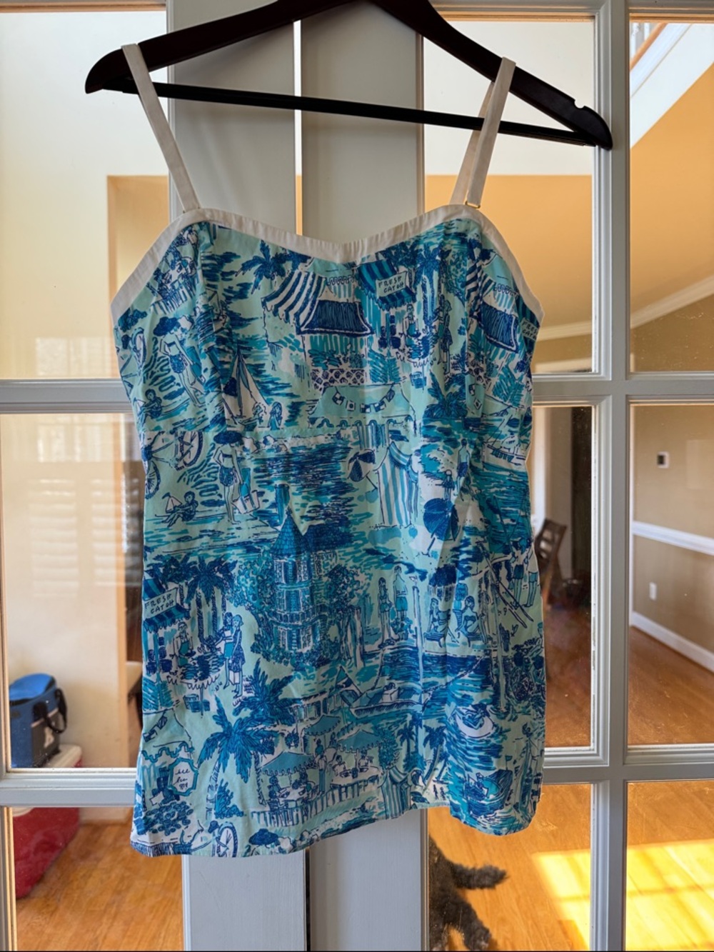 Lilly Pulitzer Blue & Aqua Printed Camisole Top